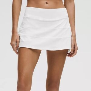 Lululemon Pace Rival Mid-Rise Skirt White